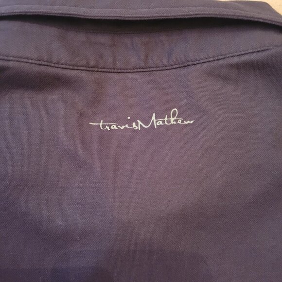Travis Mathew BMW Performance Driving School Polo Shirt Blue Size Large - Picture 6 of 10